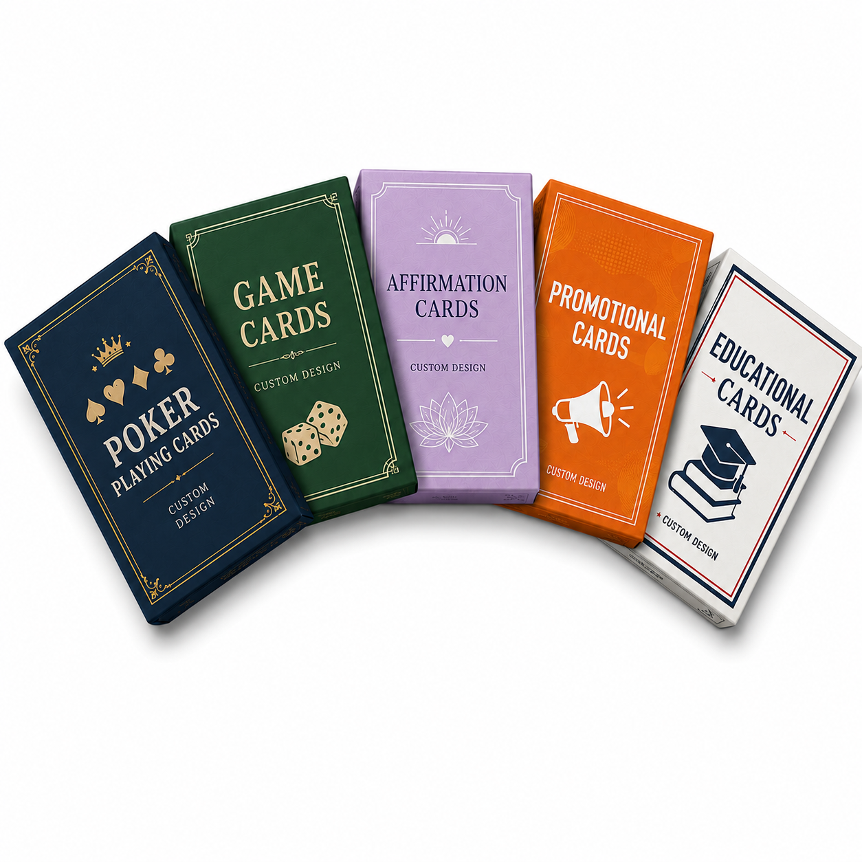 Custom Tuck Boxes custom deck example by Mr. Playing Card